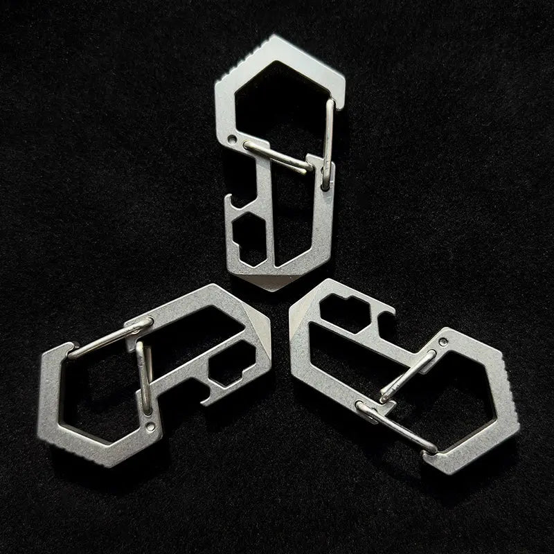 Hex Titanium Carabiner Zyac knives