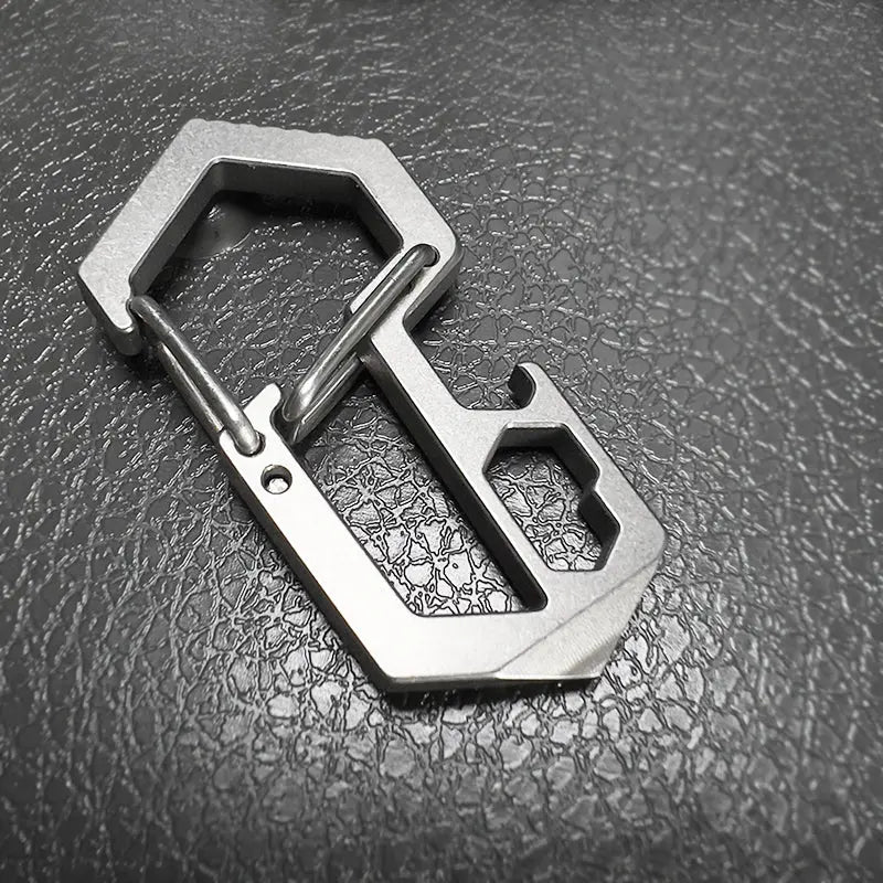 Hex Titanium Carabiner Zyac knives