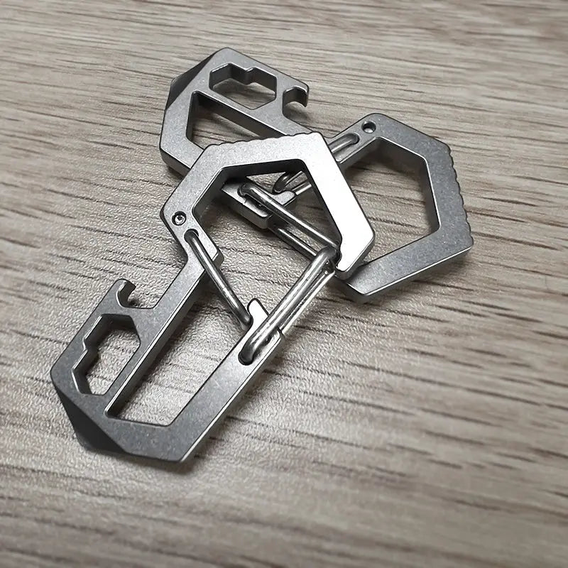 Hex Titanium Carabiner Zyac knives