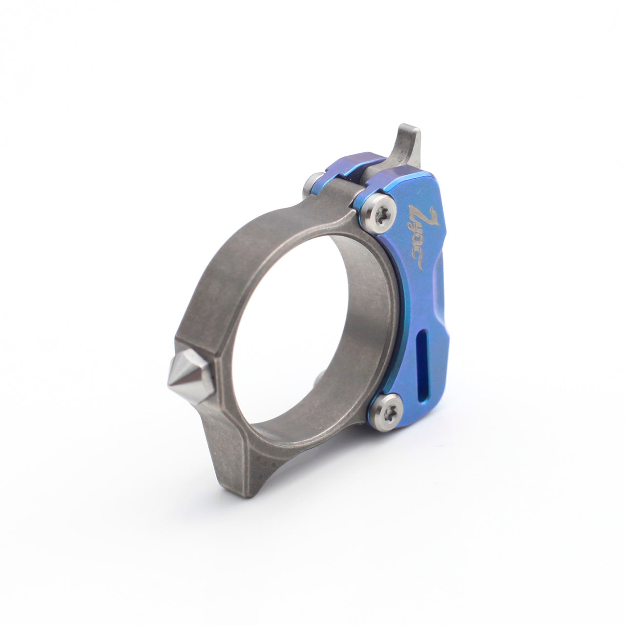 Titanium Knife Ring with M390 Mini Blade Zyac knives