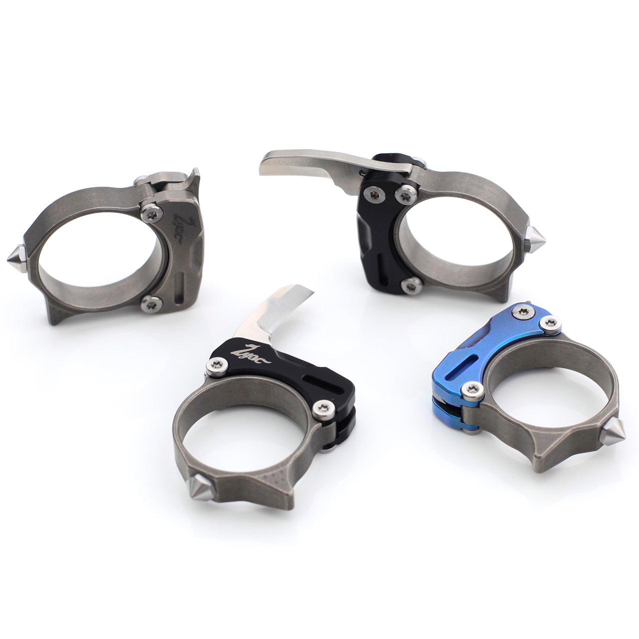 Titanium Knife Ring with M390 Mini Blade Zyac knives