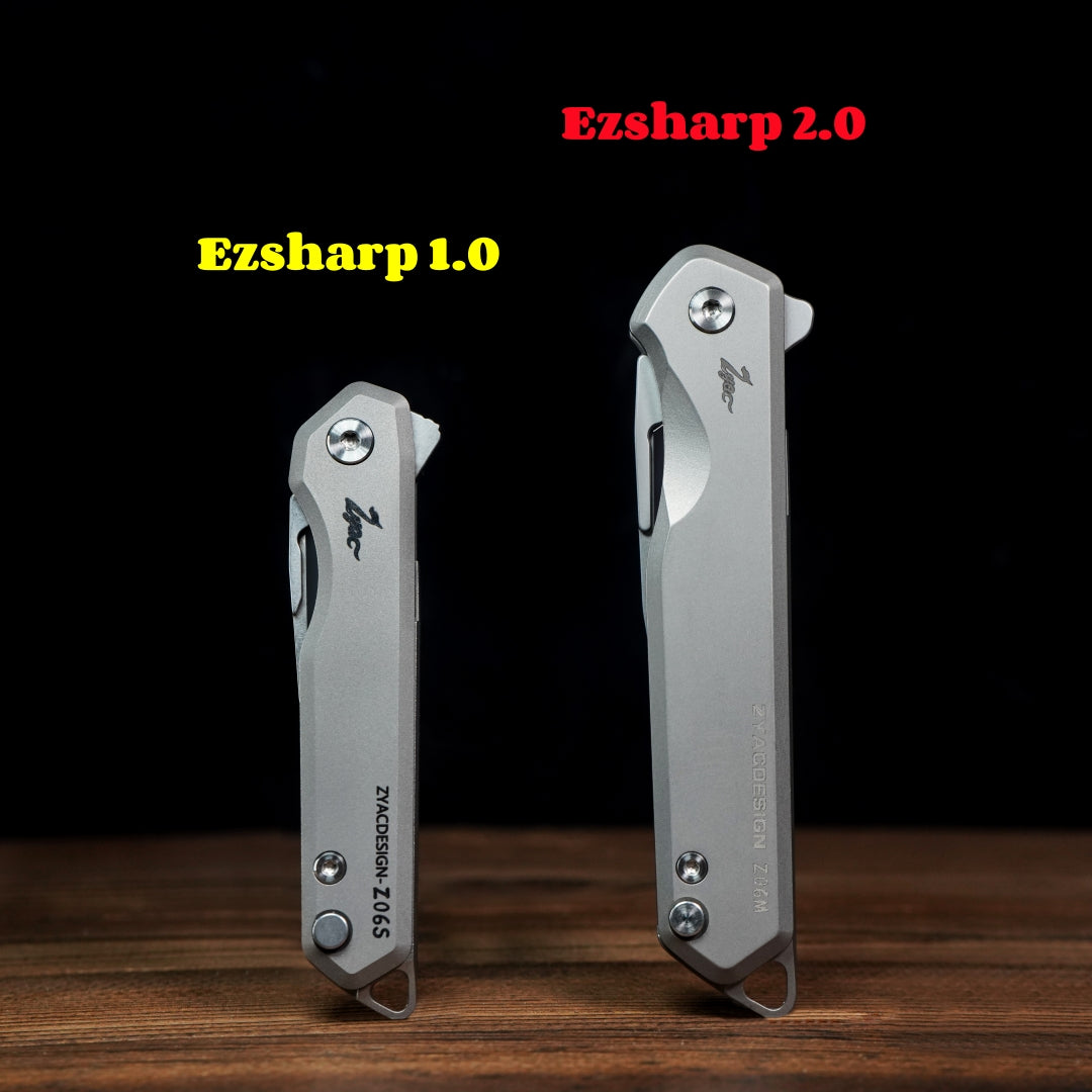 Ezsharp 2.0 Titanium Folding Scalpel Knife Quick Relase Blade with Ten #24 Backup Blades (Copy) Zyac knives