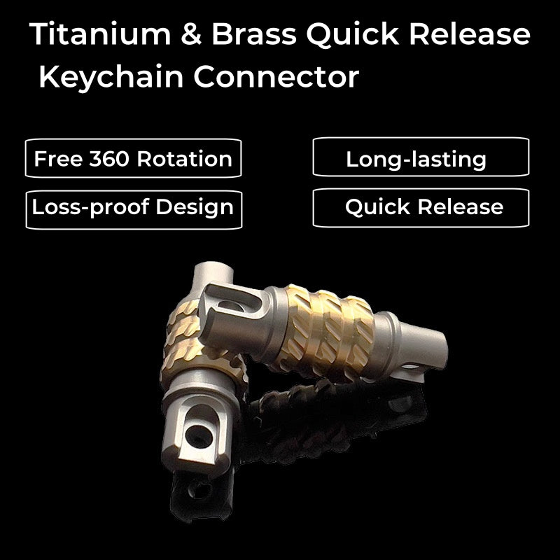 Quick Release Titanium Keychain Connector Zyac knives