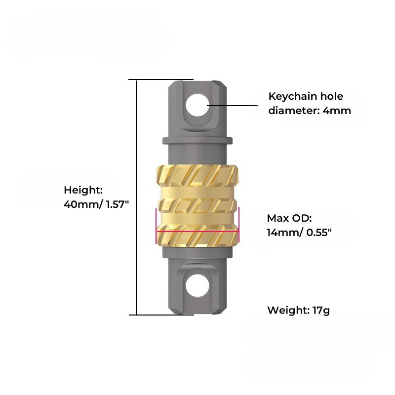 Quick Release Titanium Keychain Connector Zyac knives