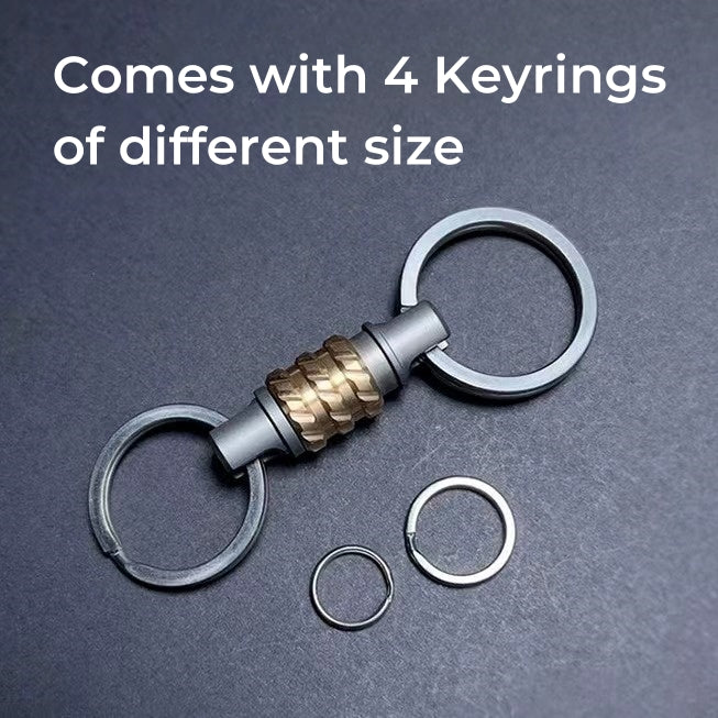 Quick Release Titanium Keychain Connector Zyac knives