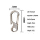 Titanium Keychain Carabiner with Bottle Opener Zyac knives