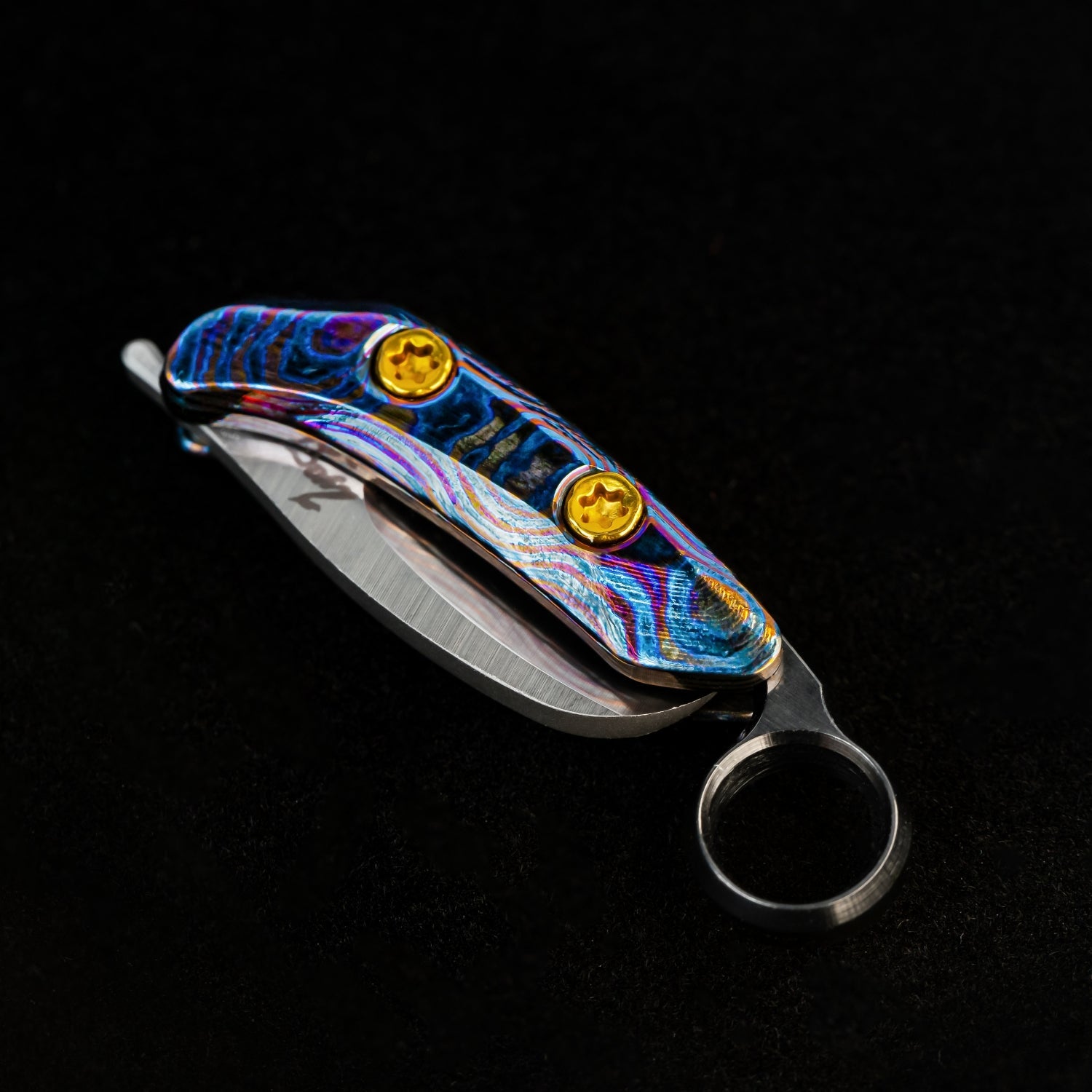 NanoArc Micro EDC Titanium Frame, M390 Blade Keychain Tool Zyac knives
