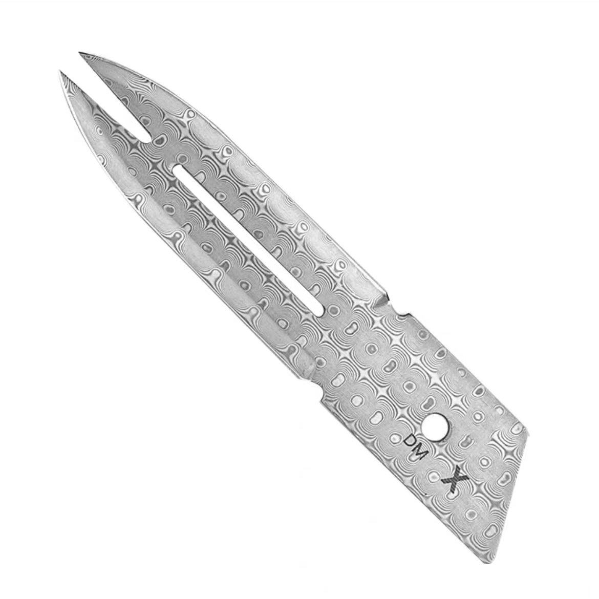 Damascus Steel Replacement Blades of CKB-2 Zyac knives