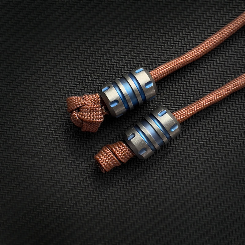 Titanium Lanyard Bead- Barrel Shape Zyac knives