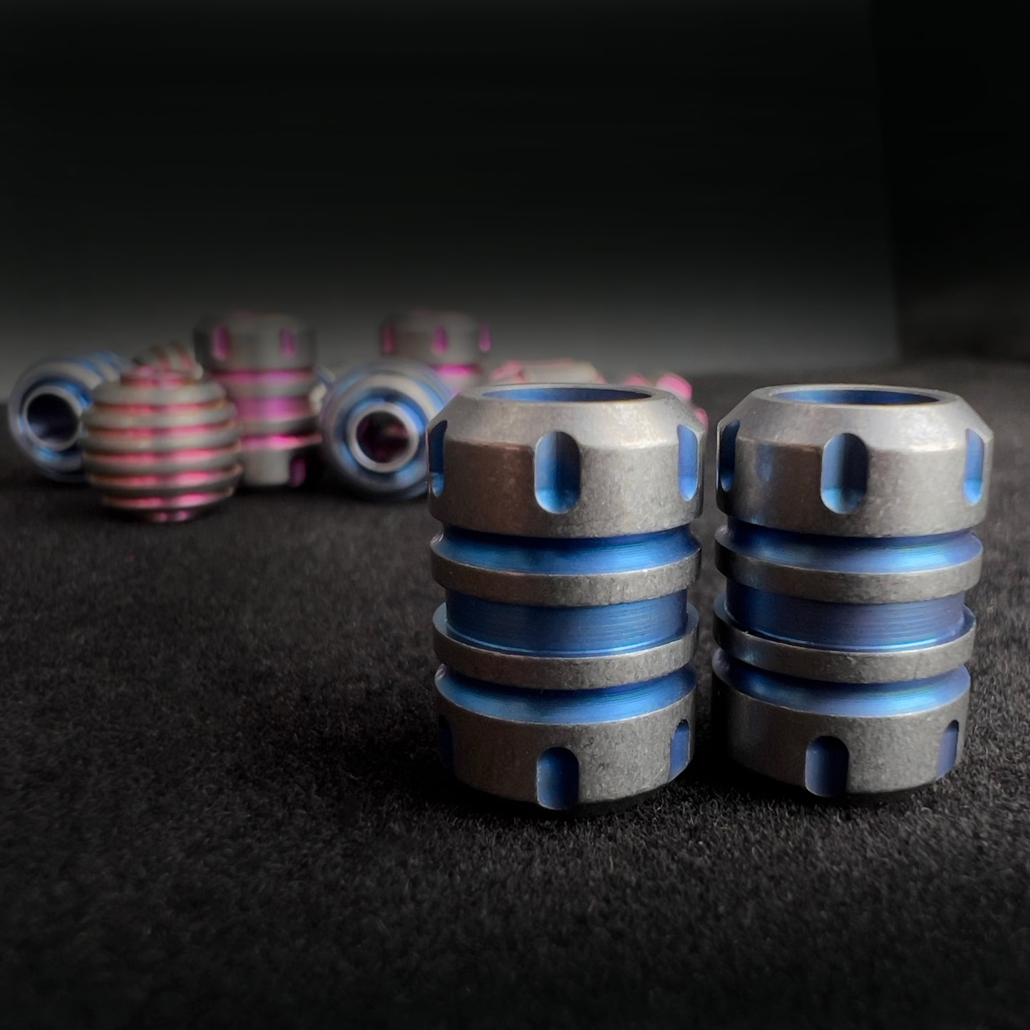 Titanium Lanyard Bead- Barrel Shape Zyac knives