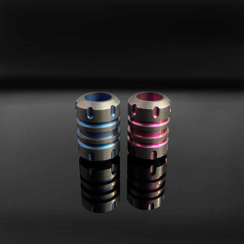 Titanium Lanyard Bead- Barrel Shape Zyac knives