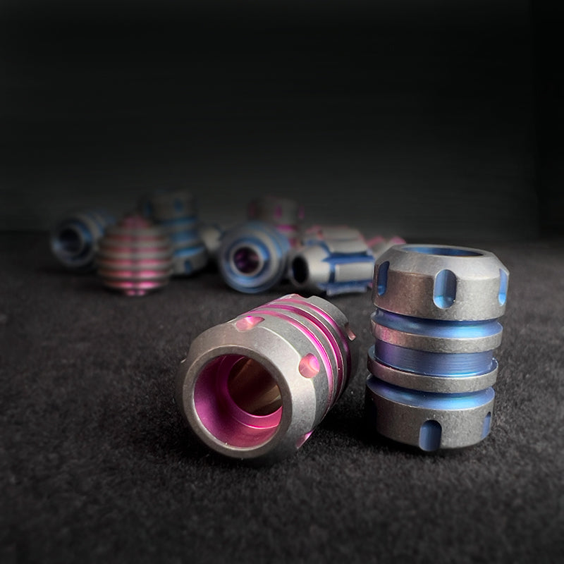 Titanium Lanyard Bead- Barrel Shape Zyac knives