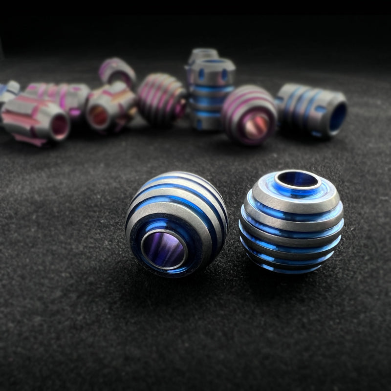 Titanium Round Lanyard Bead Zyac knives