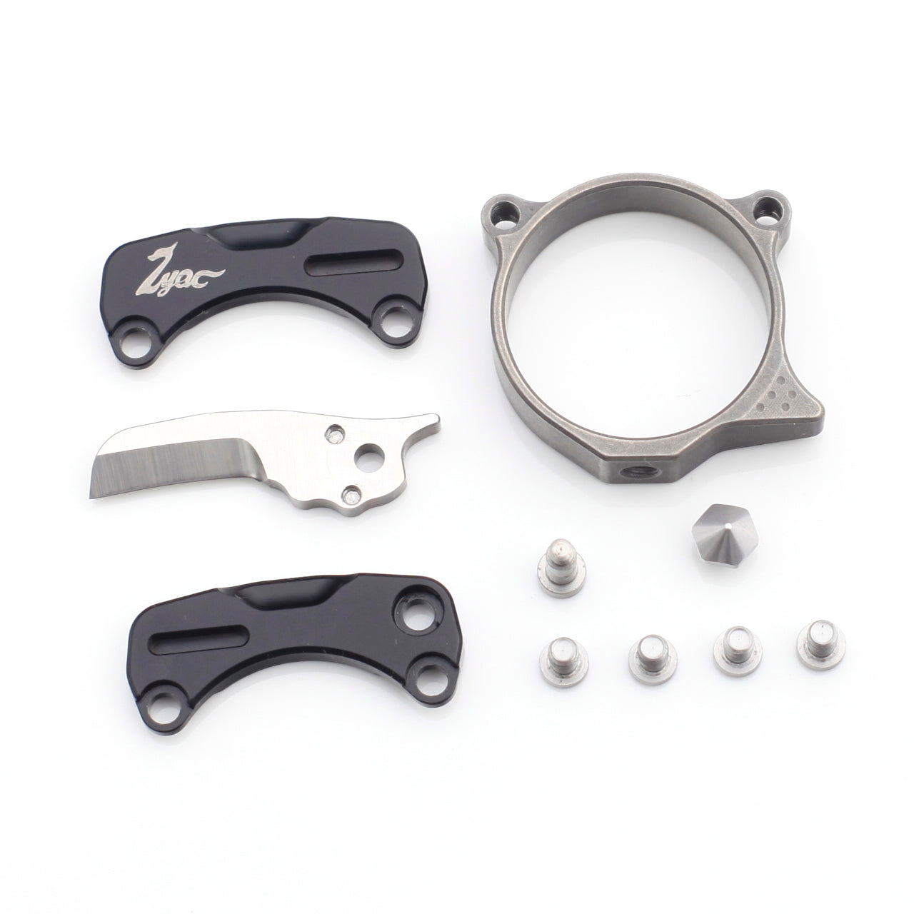 Titanium Knife Ring with M390 Mini Blade Zyac knives